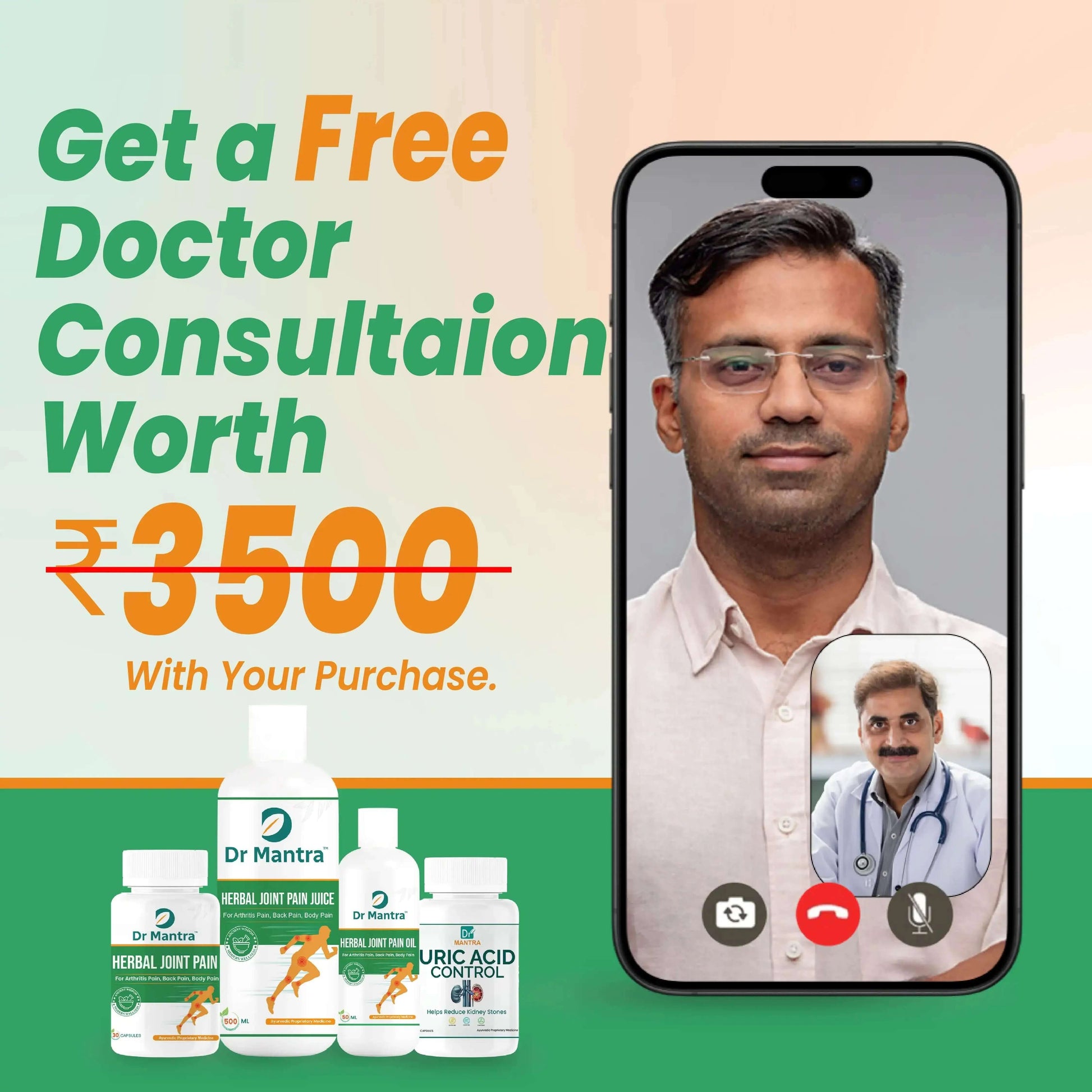 Say goodbye to Joint Pain in few weeks + Diet Chart + Doctor Consultation ( FREE) - Dr Mantra